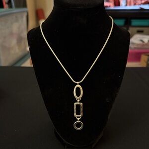 Elegant Geometric Shapes Necklace